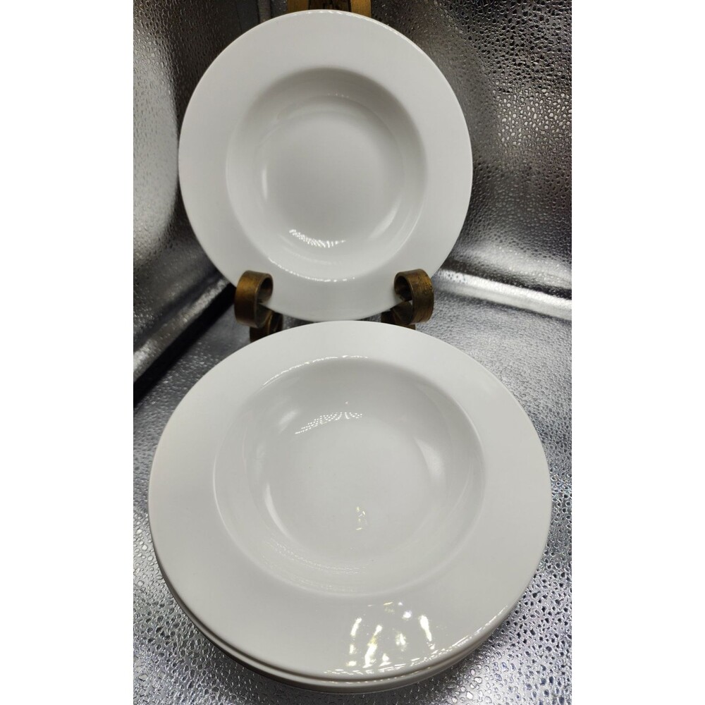 White Fine Porcelain Wilmax England Soup/Salad/Cereal Bowls Set of 4 READ!!!!!